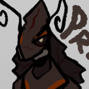 A closeup of the Primal's face.